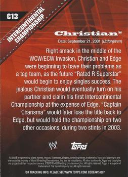 2010 Topps WWE - Championship Material #C13 Christian  Back