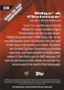 2010 Topps WWE - Championship Material #C18 Edge/Christian  Back