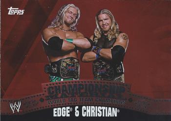 2010 Topps WWE - Championship Material #C18 Edge/Christian  Front