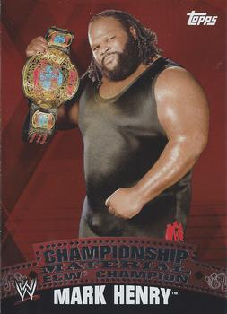 2010 Topps WWE - Championship Material #C20 Mark Henry  Front