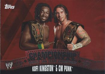 2010 Topps WWE - Championship Material #C7 CM Punk/Kofi Kingston  Front