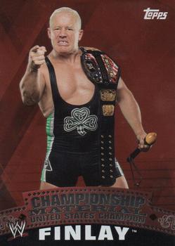 2010 Topps WWE - Championship Material Intercontinental Puzzle Back #C45 Finlay  Front