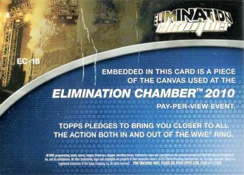 2010 Topps WWE - Elimination Chamber Canvas #EC-16 John Morrison  Back