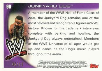2010 Topps WWE - Gold #90 Junkyard Dog  Back