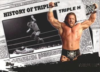 2010 Topps WWE - History Of #HO2 Triple H  Front