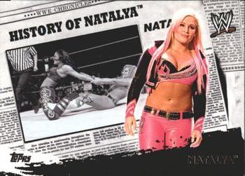 2010 Topps WWE - History Of #HO12 Natalya  Front