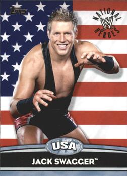 2010 Topps WWE - National Heroes #NH3 Jack Swagger  Front