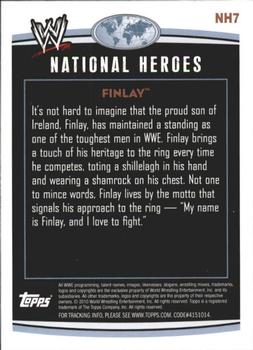 2010 Topps WWE - National Heroes #NH7 Finlay  Back