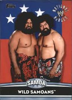 2010 Topps WWE - National Heroes #NH16 Wild Samoans  Front