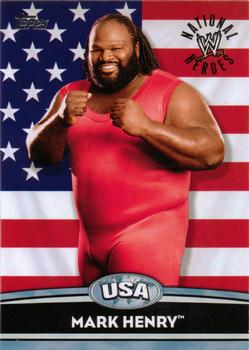 2010 Topps WWE - National Heroes #NH21 Mark Henry  Front