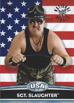 2010 Topps WWE - National Heroes #NH10 Sgt. Slaughter  Front