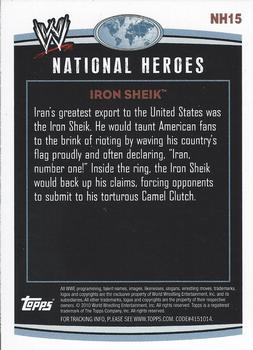 2010 Topps WWE - National Heroes #NH15 The Iron Sheik Back