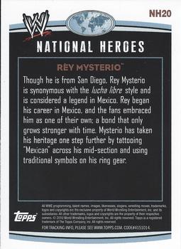 2010 Topps WWE - National Heroes #NH20 Rey Mysterio  Back