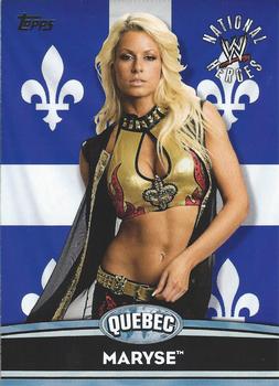 2010 Topps WWE - National Heroes #NH2 Maryse  Front