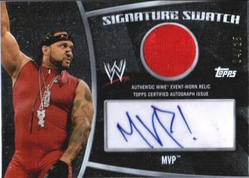2010 Topps WWE - Superstar Signature Swatches #SSS-MVP MVP  Front