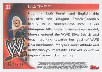 2010 Topps WWE - Silver #32 Maryse Back