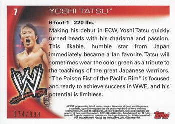 2010 Topps WWE - Silver #7 Yoshi Tatsu Back