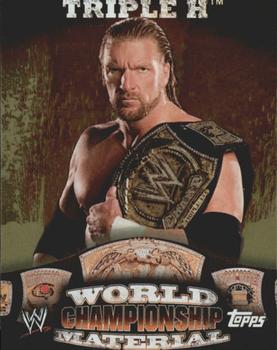 2010 Topps WWE - World Championship Material #W3 Triple H  Front