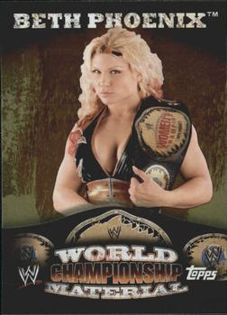 2010 Topps WWE - World Championship Material #W18 Beth Phoenix  Front
