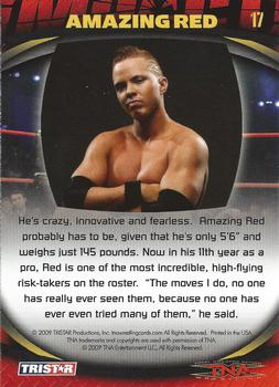 2009 TriStar TNA Impact #17 Amazing Red  Back