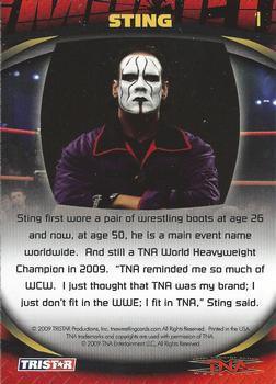 2009 TriStar TNA Impact #1 Sting  Back