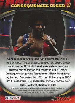 2009 TriStar TNA Impact #37 Consequences Creed  Back