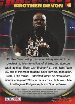 2009 TriStar TNA Impact #40 Brother Devon  Back