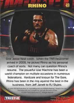 2009 TriStar TNA Impact #49 Rhino  Back