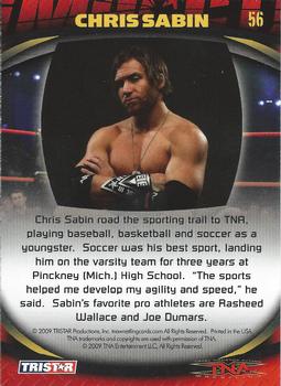 2009 TriStar TNA Impact #56 Chris Sabin  Back