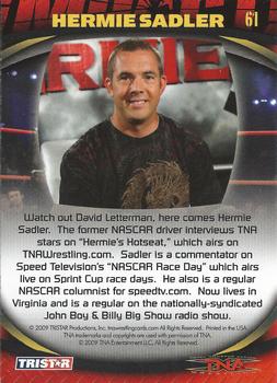 2009 TriStar TNA Impact #61 Hermie Sadler  Back