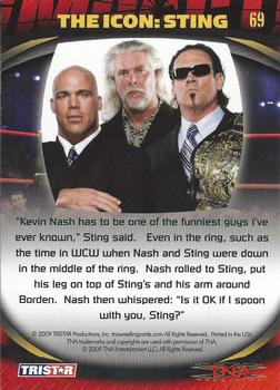 2009 TriStar TNA Impact #69 THE ICON: STING  Back
