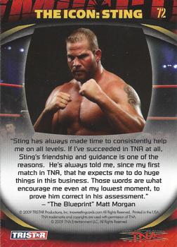 2009 TriStar TNA Impact #72 THE ICON: STING  Back