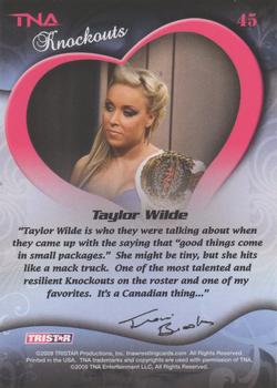 2009 TriStar TNA Knockouts #45 Taylor Wilde Back