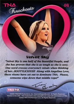 2009 TriStar TNA Knockouts #46 Velvet Sky Back