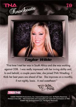 2009 TriStar TNA Knockouts #70 Taylor Wilde Back