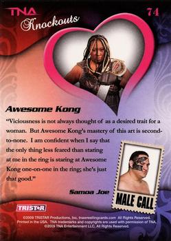 2009 TriStar TNA Knockouts #74 Awesome Kong Back