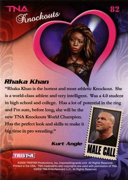 2009 TriStar TNA Knockouts #82 Rhaka Khan Back