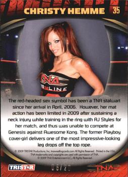 2009 TriStar TNA Impact - Silver #35 Christy Hemme  Back
