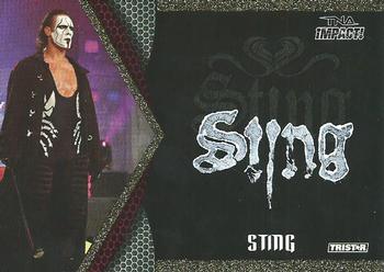 2009 TriStar TNA Impact - Sting Face Paint Gold #S1 Sting Front