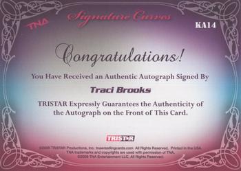 2009 TriStar TNA Knockouts - Signature Curves #KA14 Traci Brooks Back
