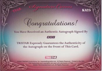 2009 TriStar TNA Knockouts - Signature Curves #KA25 ODB Back