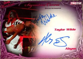 2009 TriStar TNA Knockouts - Signature Curves Gold #KA18 Taylor Wilde / Abyss Front