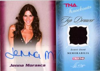 2009 TriStar TNA Knockouts - Top Drawer Memorabilia Turquoise #TD-14 Jenna Morasca Front