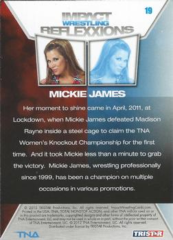 2012 TriStar Impact TNA Reflexxions #19 Mickie James  Back