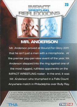 2012 TriStar Impact TNA Reflexxions #23 Mr. Anderson  Back