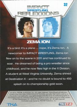 2012 TriStar Impact TNA Reflexxions #32 Zema Ion  Back
