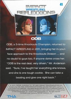 2012 TriStar Impact TNA Reflexxions #41 ODB  Back