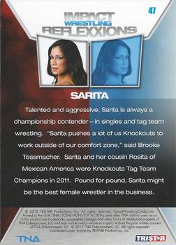 2012 TriStar Impact TNA Reflexxions #47 Sarita  Back