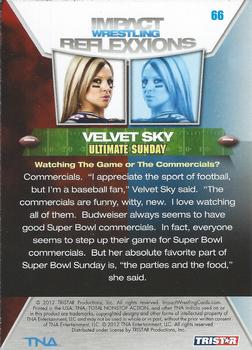 2012 TriStar Impact TNA Reflexxions #66 Velvet Sky Back