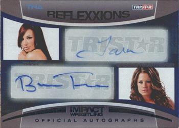2012 TriStar Impact TNA Reflexxions - Dual Autographs Silver #R2-7 Tara / Brooke Tessmacher Front